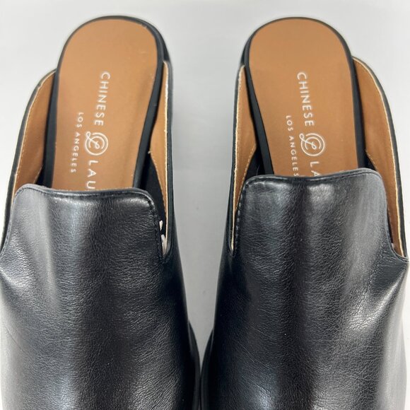 Sz 7.5 NWT Chinese Laundry Marnie Black Slip-On Pointed Toe Mules Shoes Women - Picture 5 of 14